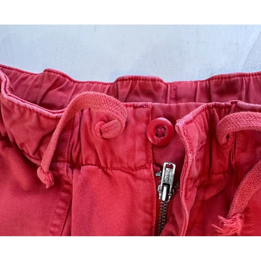 2 Polo Ralph Lauren Boys Chino Shorts Size 10 Yellow Red Solid Zip Flat Front